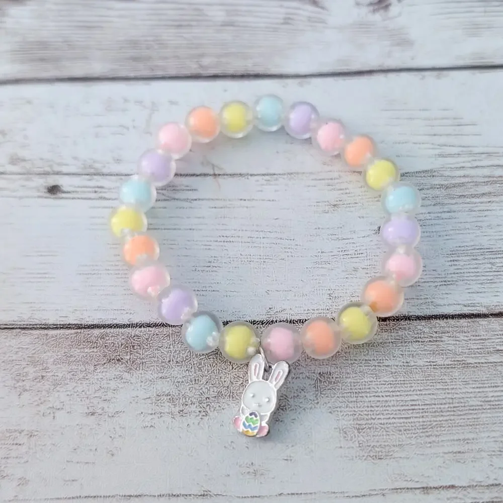 Easter Theme Colorful Stretch Bracelet